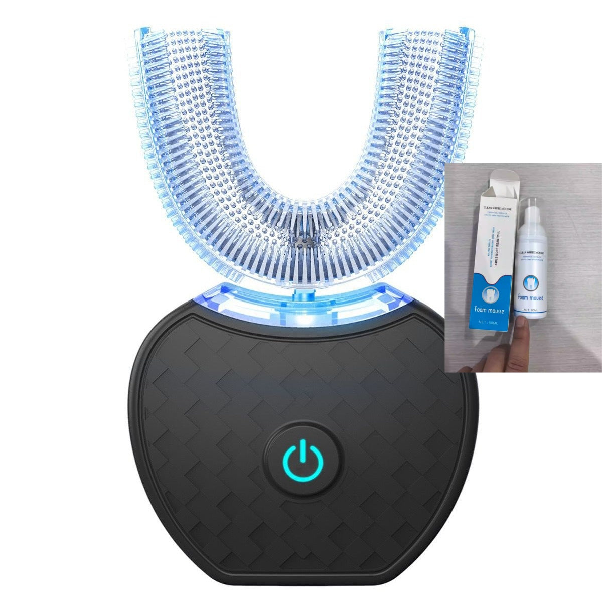 U-shaped Ultrasonic Electric Toothbrush Toothpaste Set
