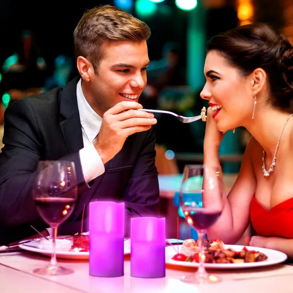 3Pcs Flameless Candles Votive Candles Wireless Battery Operated LED Flickering Candles W/ Remote Control Timer