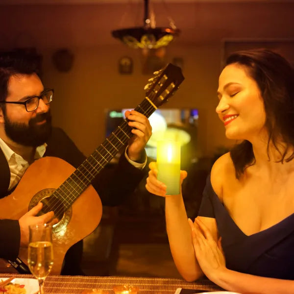 3Pcs Flameless Candles Votive Candles Wireless Battery Operated LED Flickering Candles W/ Remote Control Timer