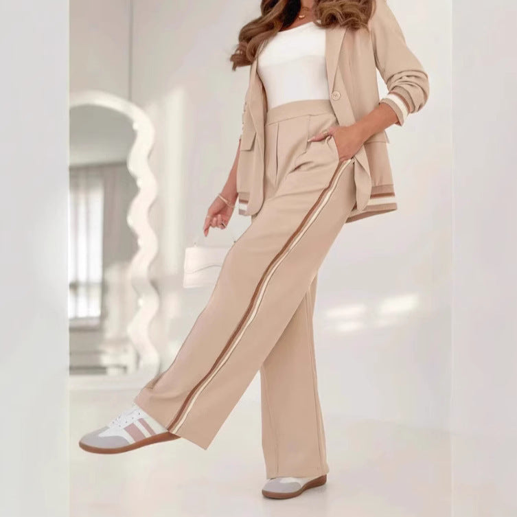 2 Pcs Set Women Suit Coat